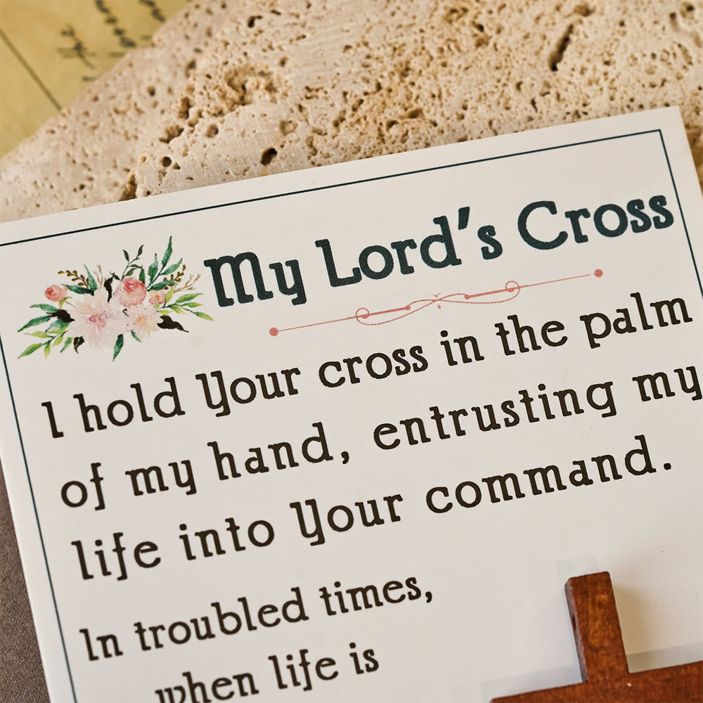 Entrust Life Christianartworkshop Entrust My Life Pocket Cross – Daily Wooden Prayer ...