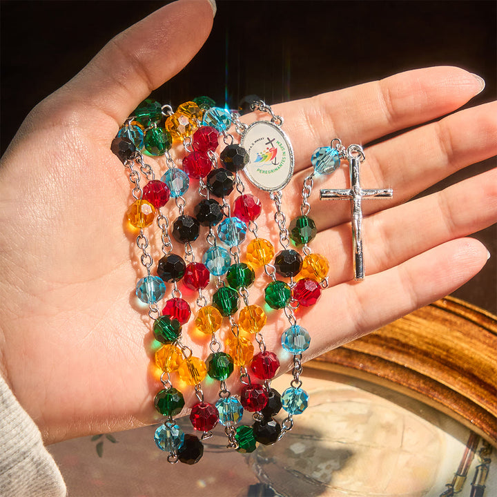 Christianartworkshop Colorful Bead Rosary: Thoughtful Gift of Devotion & Light - image 1