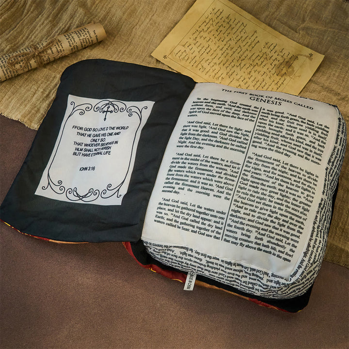 Christianartworkshop Bible-Themed Plush Pillow: Cozy Companion of Grace & Truth - image 4