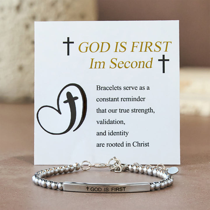 Christianartworkshop God Is First & Psalm 46:5  Bracelet: Steady Companion for Daily Routines - image 6