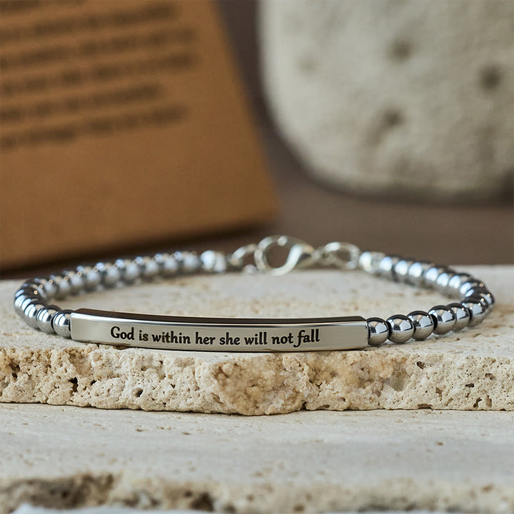 Christianartworkshop God Is First & Psalm 46:5  Bracelet: Steady Companion for Daily Routines - image 2