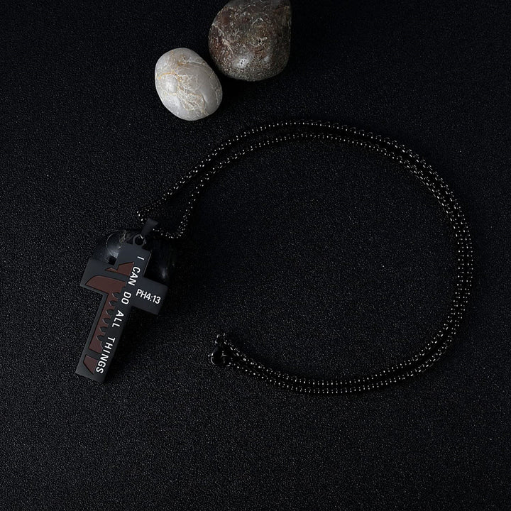 Christianartworkshop Rugby/Basketball Cross Necklace: Gentle Devotion for Sports Lovers - image 3