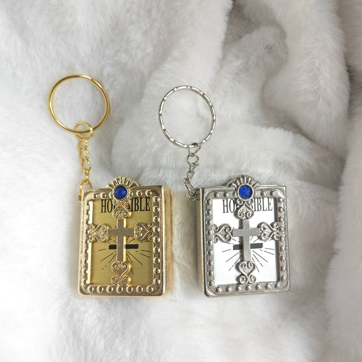 Christianartworkshop Bible-Shaped Cross Keychain: Steady Companion for Errand Days - image 10
