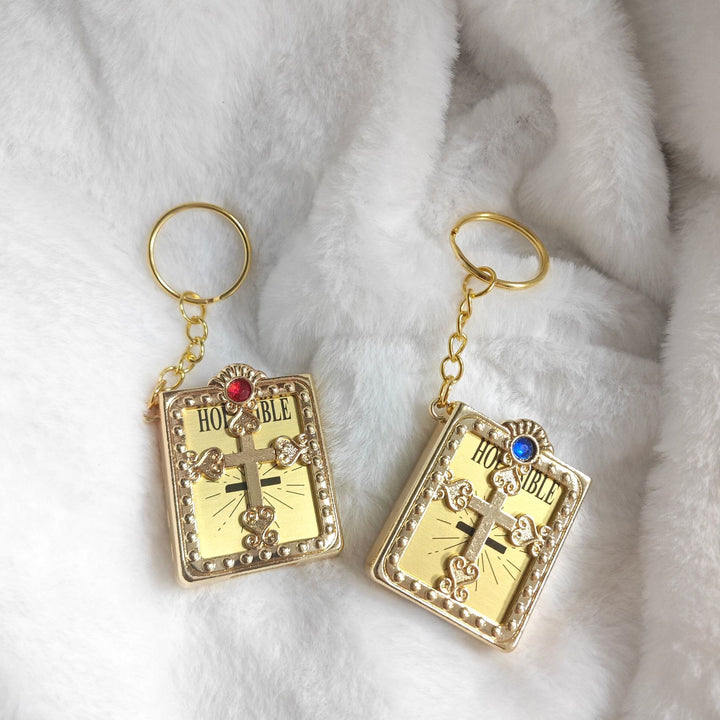 Christianartworkshop Bible-Shaped Cross Keychain: Steady Companion for Errand Days - image 8