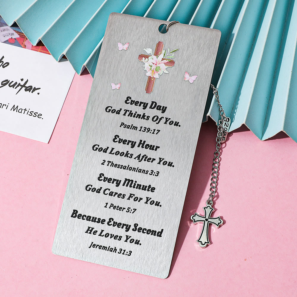 Christianartworkshop Scripture Bookmark & Cross Pendant: Soft Prompt of Peace & Grace - image 6