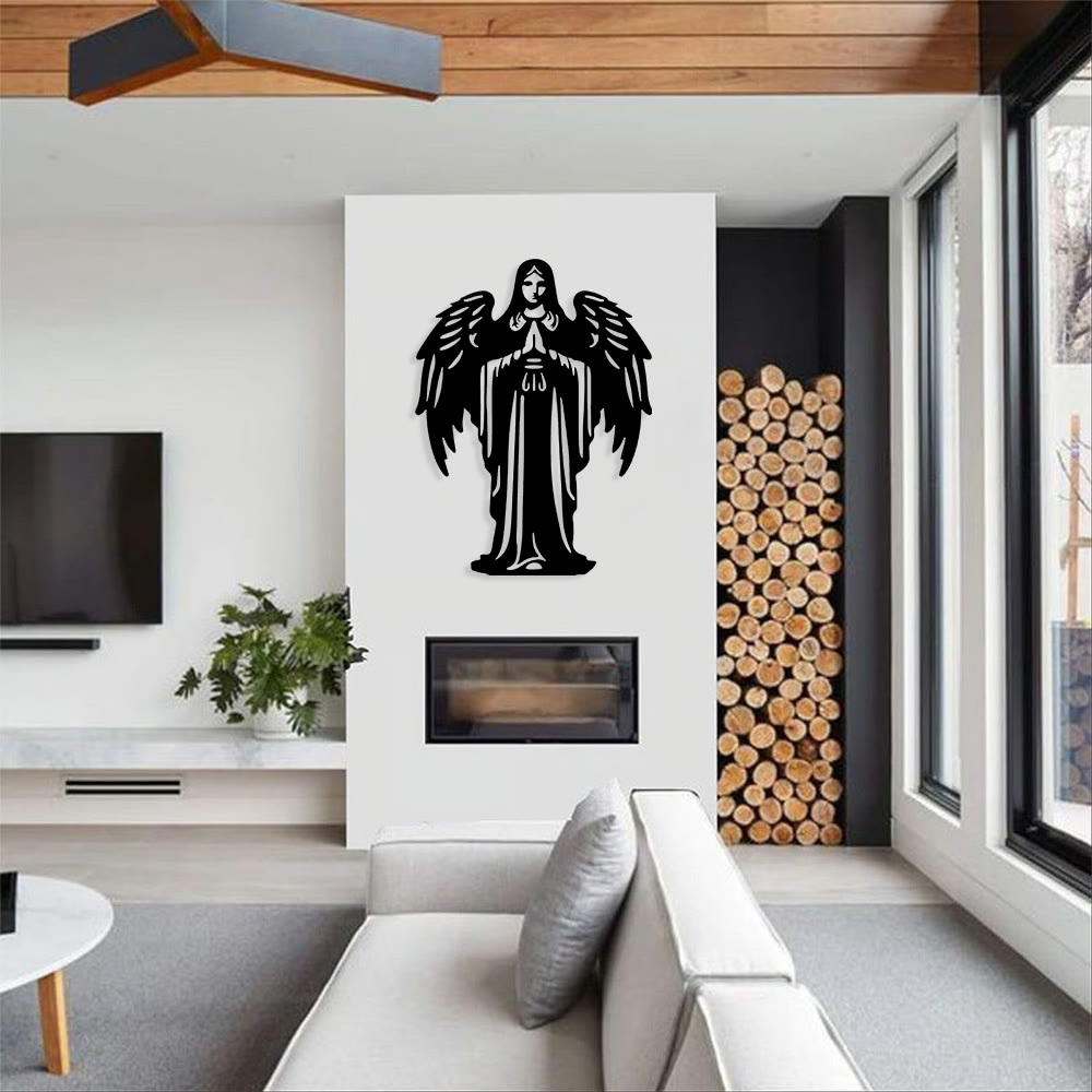 Christianartworkshop Winged Angel Metal Wall Decor: Quiet Reminder of Gentle Grace - image 2