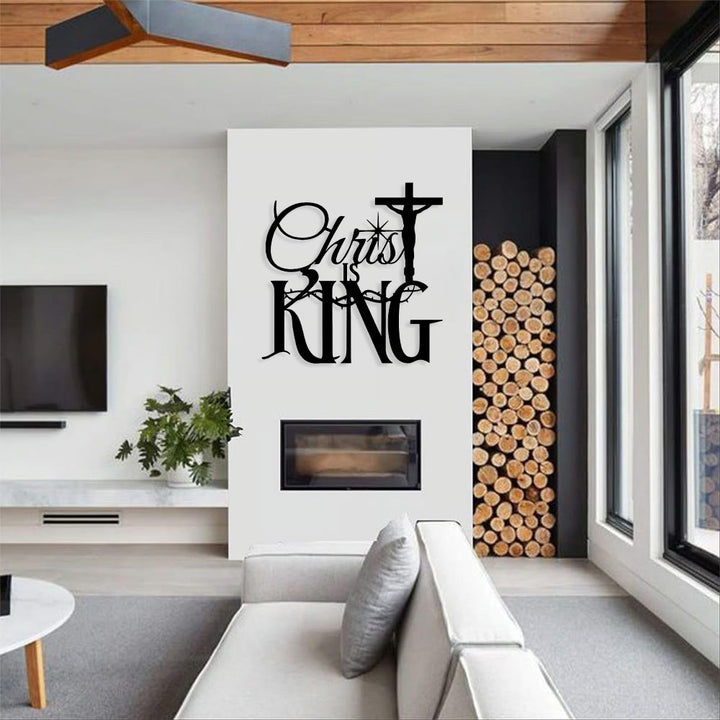 Christianartworkshop Thorn-Accent Christ Is King Metal Wall Decor: Striking Comfort with Sacred Meaning - image 4