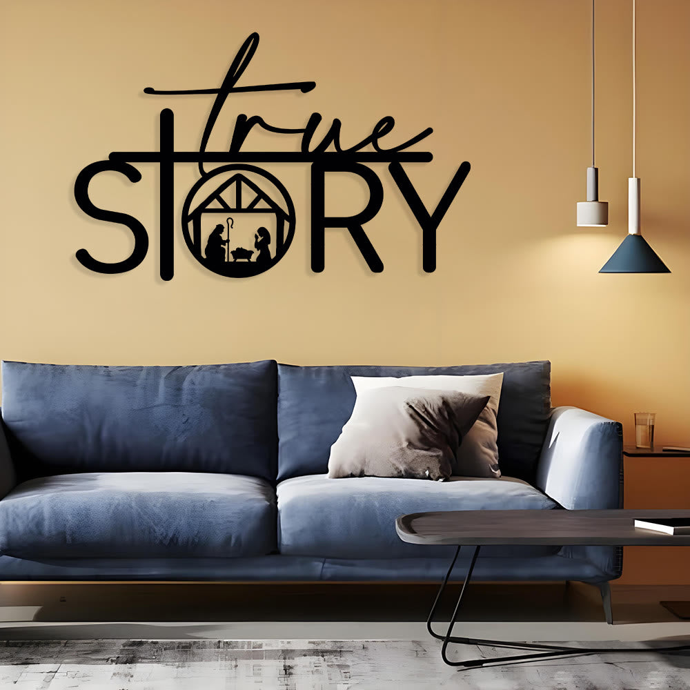 Christianartworkshop Sacred True Story Metal Wall Decor: Quiet Reminder of the Nativity Story - image 8