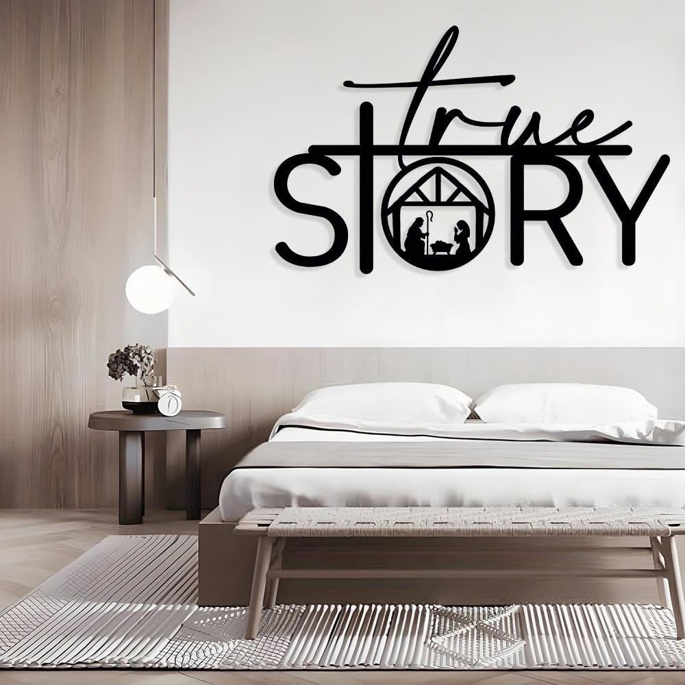 Christianartworkshop Sacred True Story Metal Wall Decor: Quiet Reminder of the Nativity Story - image 6