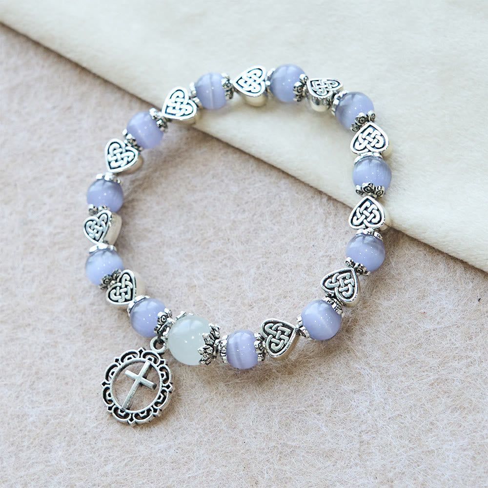 Christianartworkshop Celtic Knot Cat’s Eye Bracelet: Gentle Companion of Daily Grace - image 4
