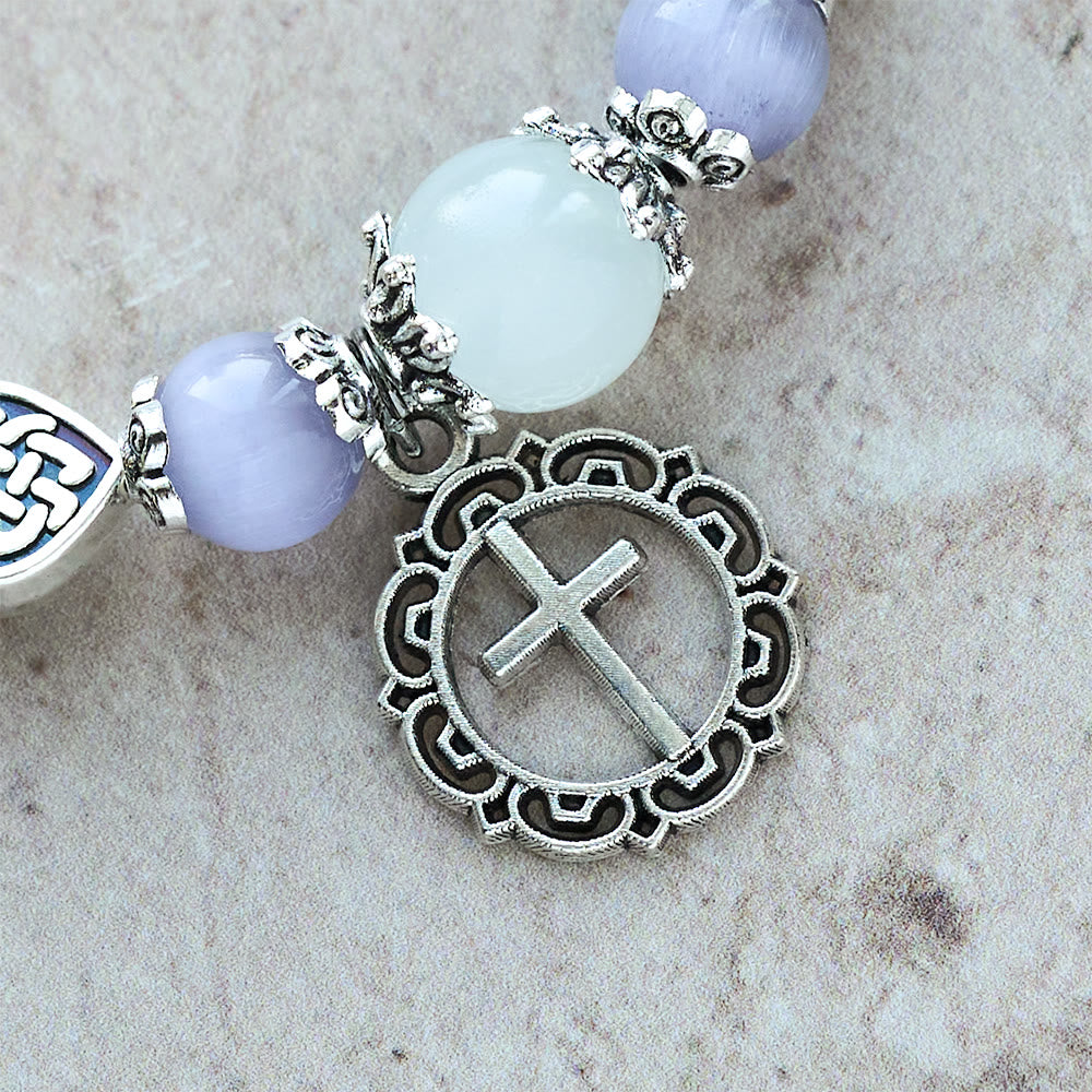 Christianartworkshop Celtic Knot Cat’s Eye Bracelet: Gentle Companion of Daily Grace - image 6