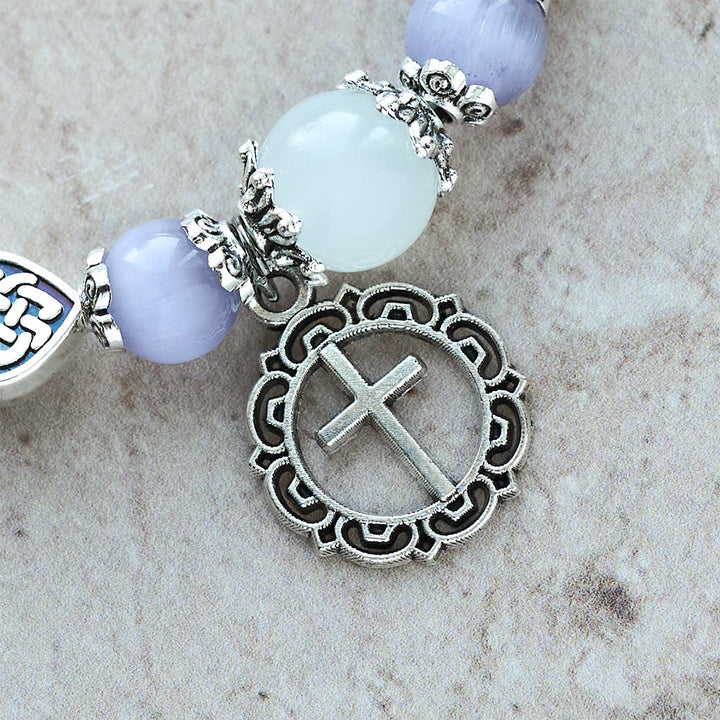 Christianartworkshop Celtic Knot Cat’s Eye Bracelet: Gentle Companion of Daily Grace - image 6