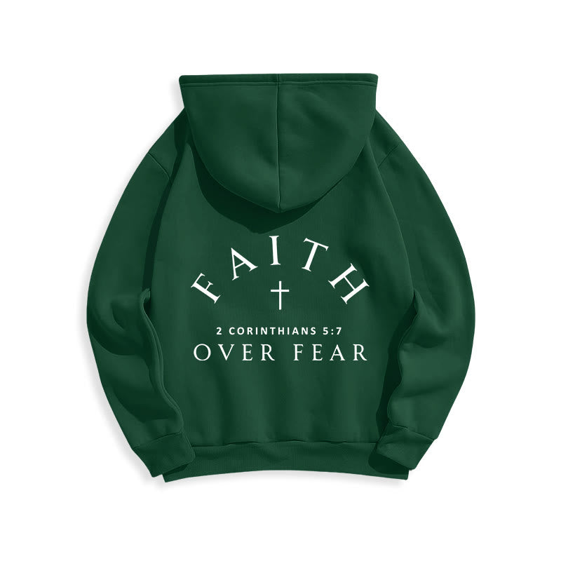 Christianartworkshop 2 Corinthians 5:7 Faith Fleece Lined Polyester Hoodie - image 24