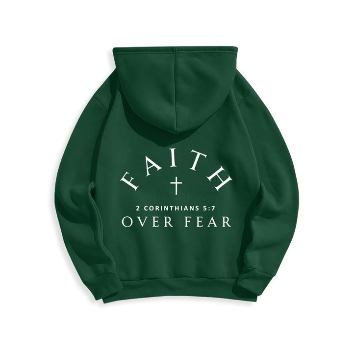 Christianartworkshop 2 Corinthians 5:7 Faith Fleece Lined Polyester Hoodie - image 24