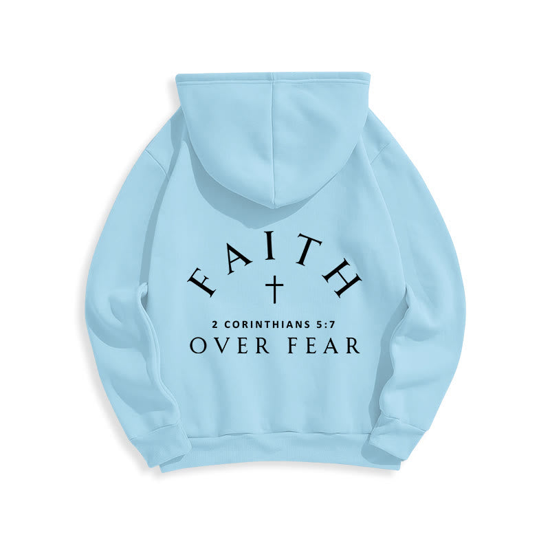 Christianartworkshop 2 Corinthians 5:7 Faith Fleece Lined Polyester Hoodie - image 18