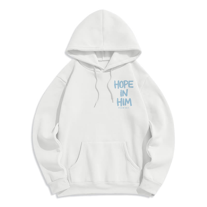 Christianartworkshop Hope in Him Psalm 62:5 Fleece Lined Polyester Hoodie: His Hope in Every Wear - image 17