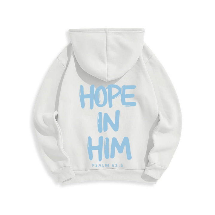 Christianartworkshop Hope in Him Psalm 62:5 Fleece Lined Polyester Hoodie: His Hope in Every Wear - image 18