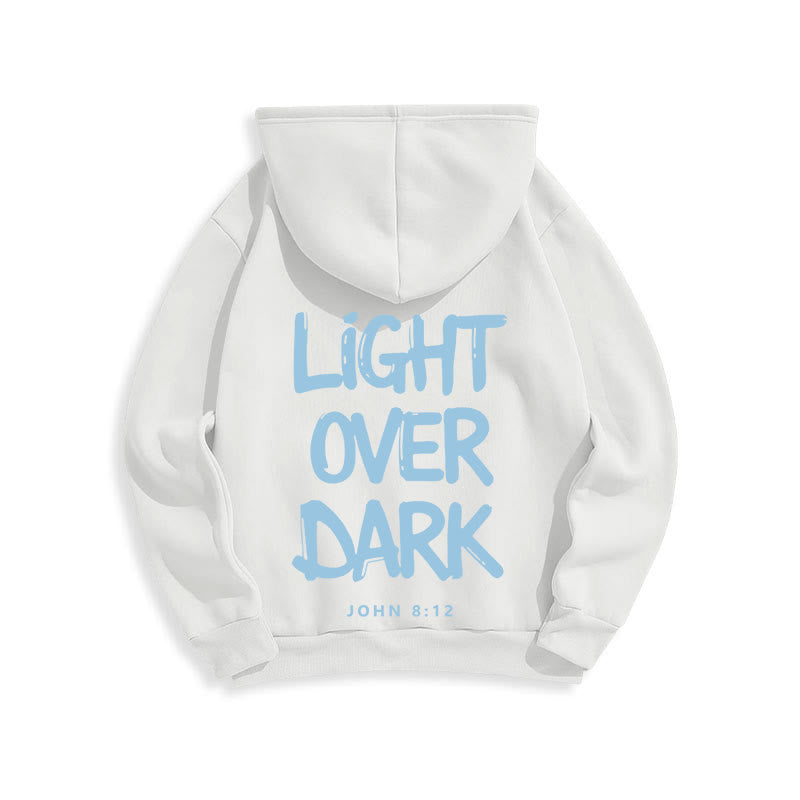 Christianartworkshop Light Over Dark John 8:12 Fleece Lined Polyester Hoodie - image 20
