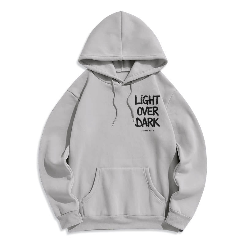 Christianartworkshop Light Over Dark John 8:12 Fleece Lined Polyester Hoodie - image 22