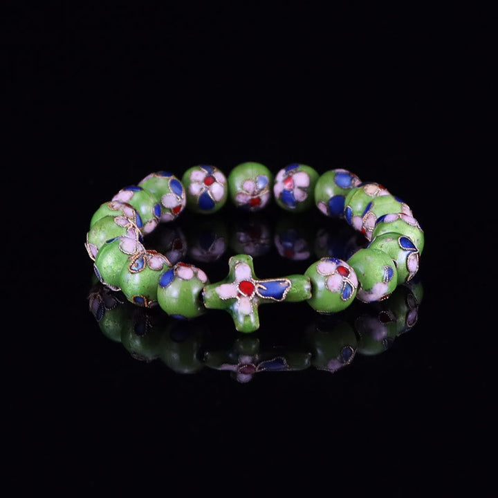 Christianartworkshop Cloisonné Enamel Filigree Faith Pieces: Rich Comfort with Sacred Symbolism - Light Green - image 3