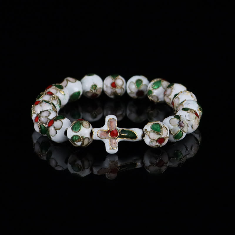 Christianartworkshop Cloisonné Enamel Filigree Faith Pieces: Rich Comfort with Sacred Symbolism - White - image 7