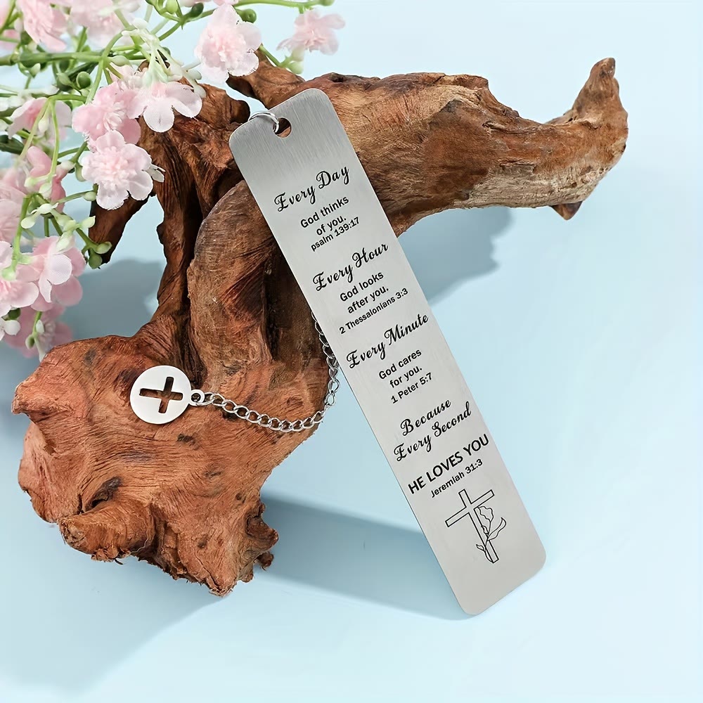 Christianartworkshop Faith-Filled Verse Bookmark: Soothing for Reading Moments - Jeremiah 31:3 - A - image 0