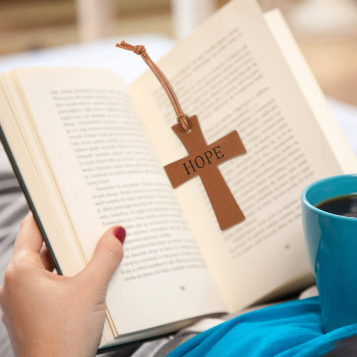 Christianartworkshop Meaningful Phrase Leather Bible Bookmarks: Quiet Reminder of Gentle Hope - image 2