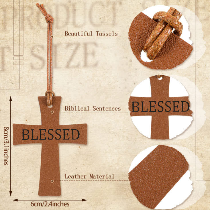 Christianartworkshop Meaningful Phrase Leather Bible Bookmarks: Quiet Reminder of Gentle Hope - image 3