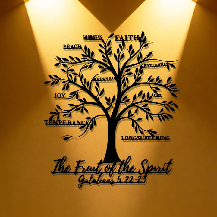 Christianartworkshop Fruit of the Spirit Tree Metal Wall Decor: Gentle Virtue for Home Spaces - image 7