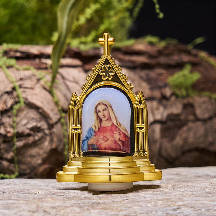 Christianartworkshop Ornate Frame Sacred Figurine Desktop Decor: His Presence in Gentle Display - Virgin Mary C - image 5