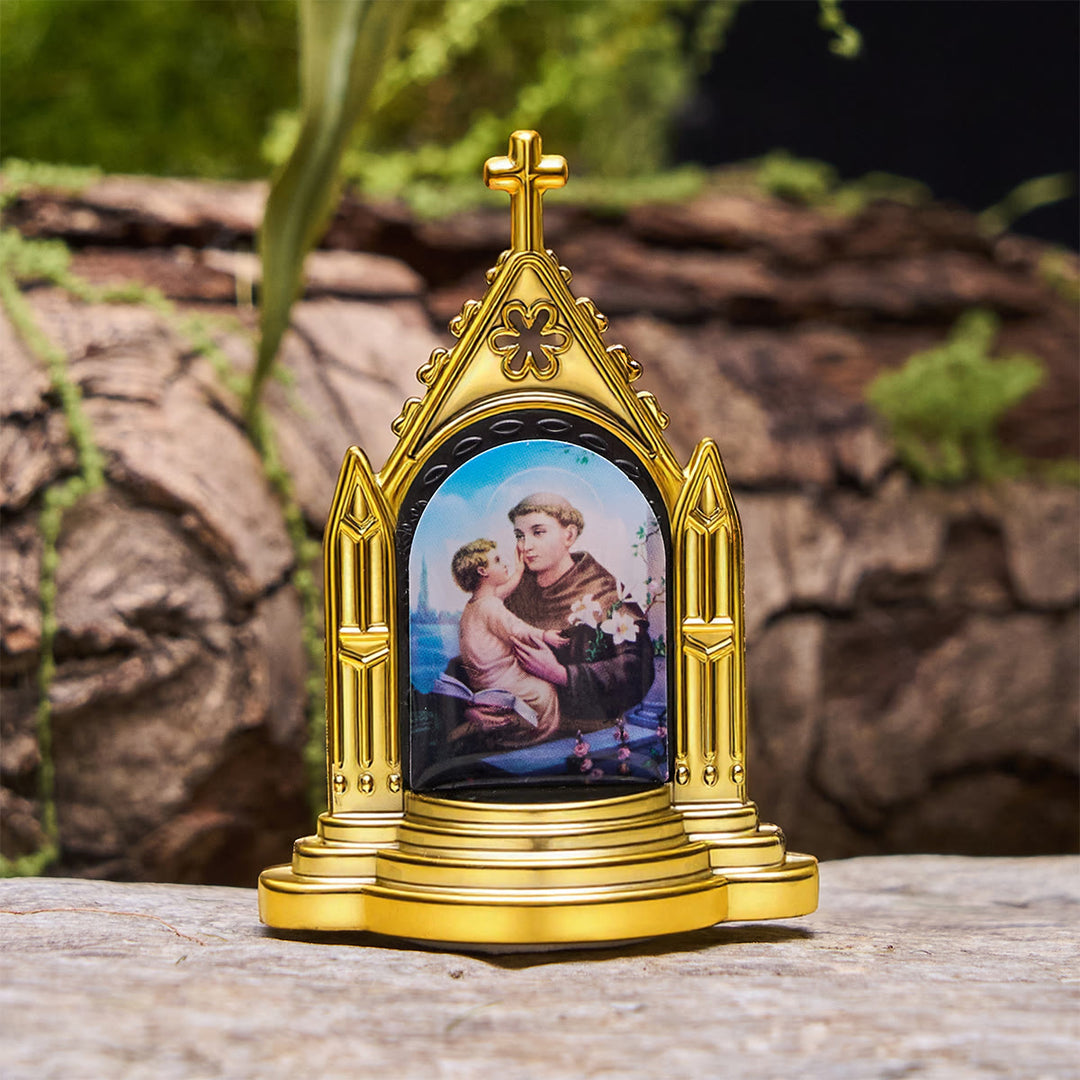 Christianartworkshop Ornate Frame Sacred Figurine Desktop Decor: His Presence in Gentle Display - Baby Jesus - image 6