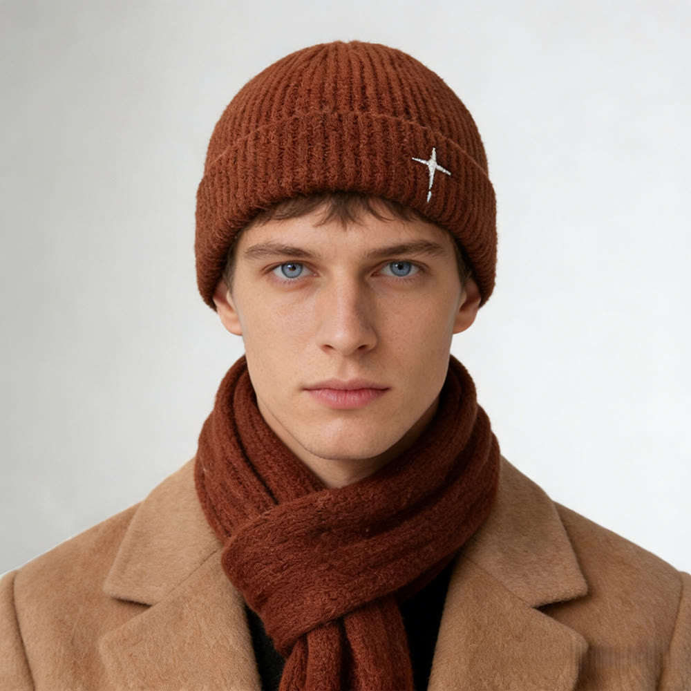 Christianartworkshop Subtle Cross Embroidered Beanie: His Grace in Cold Days - image 7