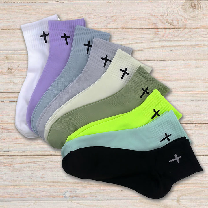 Christianartworkshop Subtle Cross Socks: Faith on Your Feet - Purple - image 0