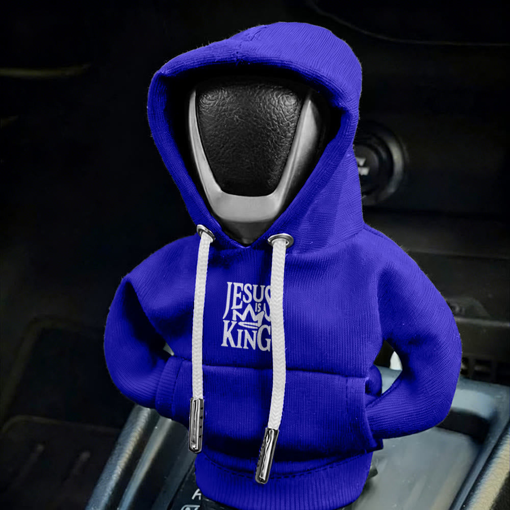 Christianartworkshop Jesus Is My King Hoodie Car Shift Cover: A Royal Proclamation - image 8