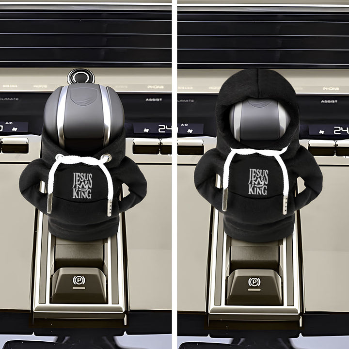 Christianartworkshop Jesus Is My King Hoodie Car Shift Cover: A Royal Proclamation - image 6