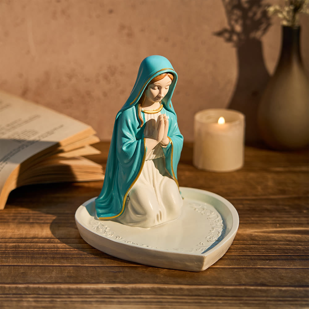 Christianartworkshop Classic Resin Praying Our Lady Rosary Holder: A Timeless Emblem of Devotion - image 6