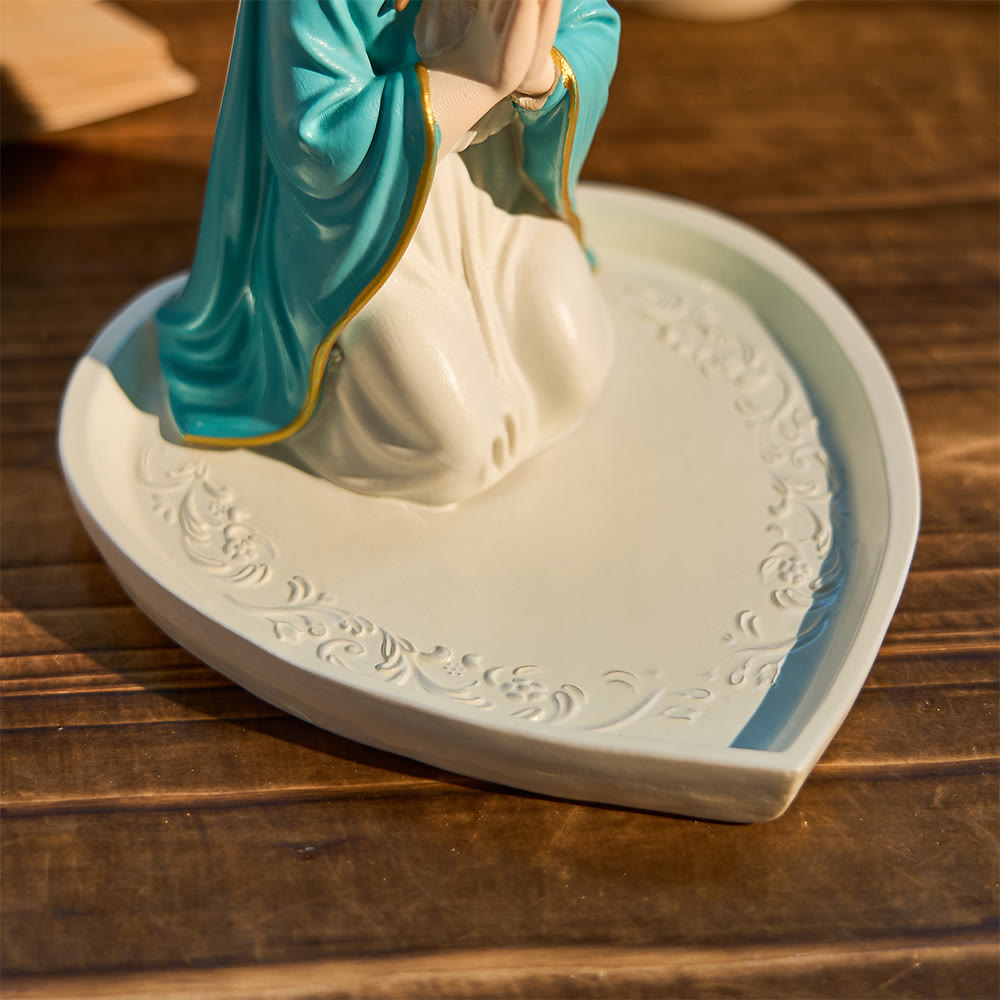 Christianartworkshop Classic Resin Praying Our Lady Rosary Holder: A Timeless Emblem of Devotion - image 4