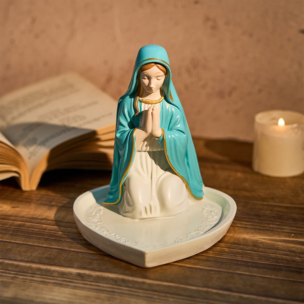 Christianartworkshop Classic Resin Praying Our Lady Rosary Holder: A Timeless Emblem of Devotion - image 5