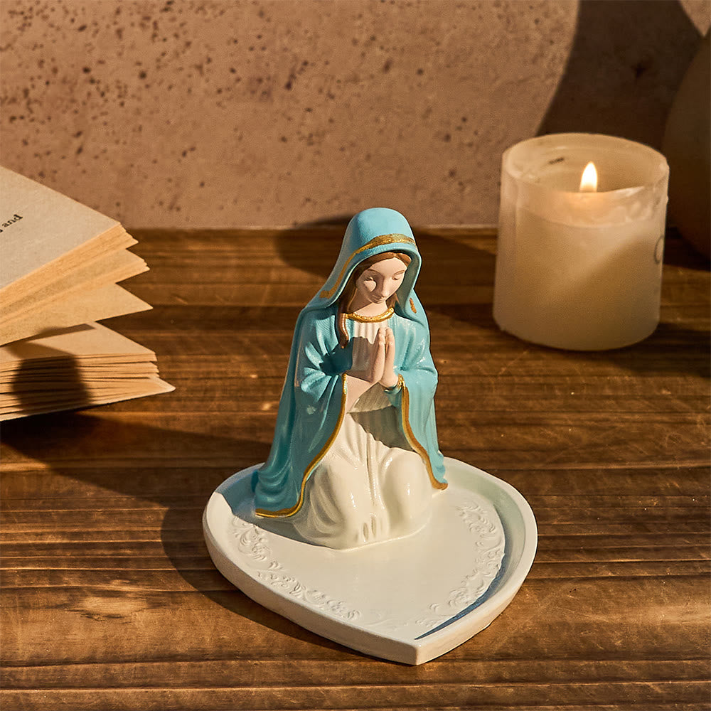 Christianartworkshop Classic Resin Praying Our Lady Rosary Holder: A Timeless Emblem of Devotion - image 7