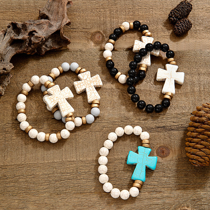 Christianartworkshop Multi-Style Textured Cross Bracelet: Bold Devotion for Daily Wear - image 1