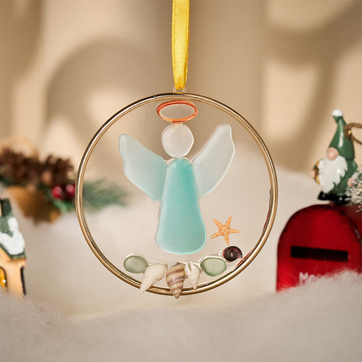 Christianartworkshop Seaglass Faith Series Ornaments: Coastal Devotion & Sacred Storytelling - Angel - image 2
