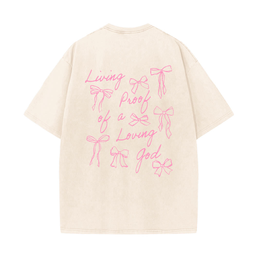 Christianartworkshop Living Proof Of A Loving God Unisex Washed T-shirt - image 0