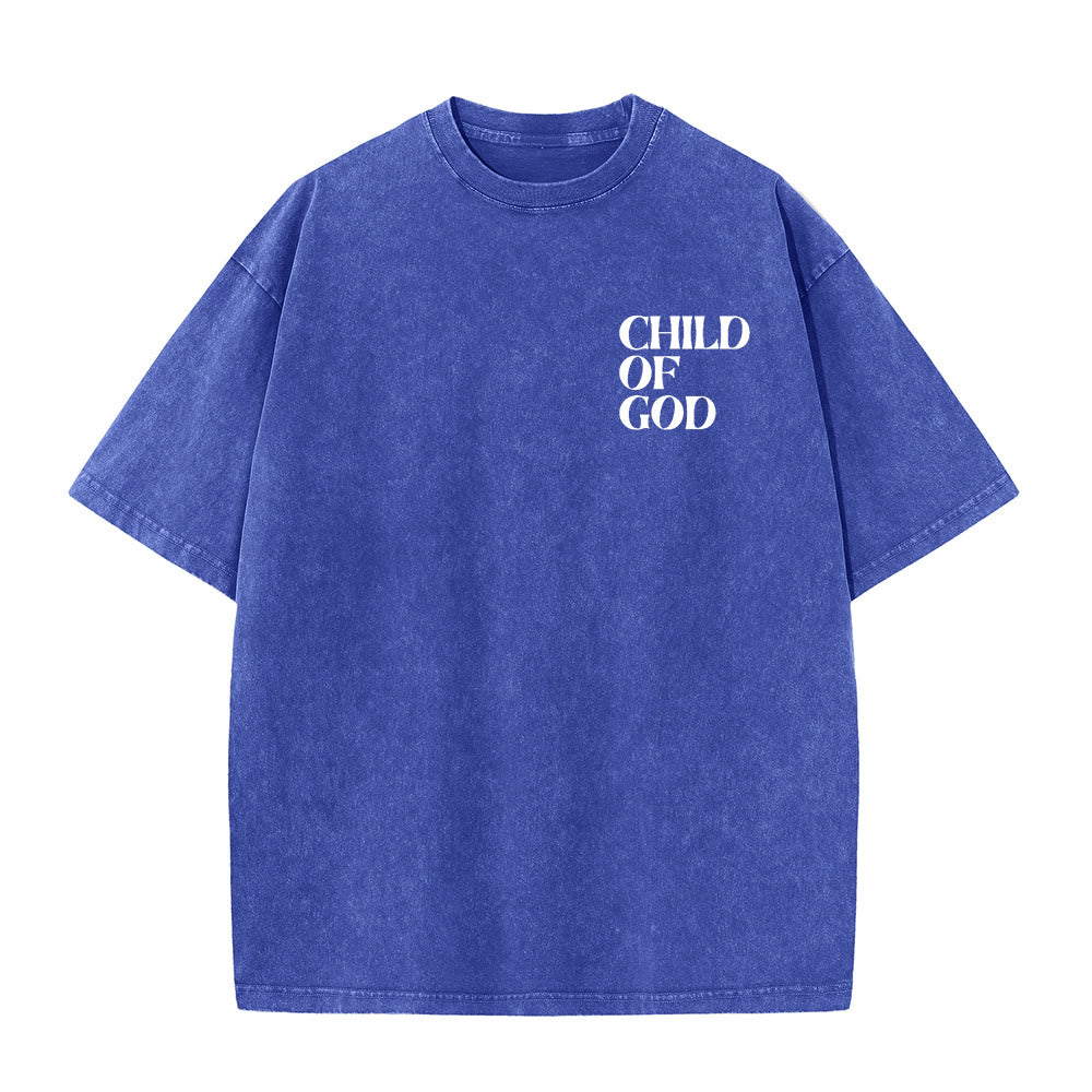 Christianartworkshop Child of God Graphic Unisex Washed T-Shirt - image 9