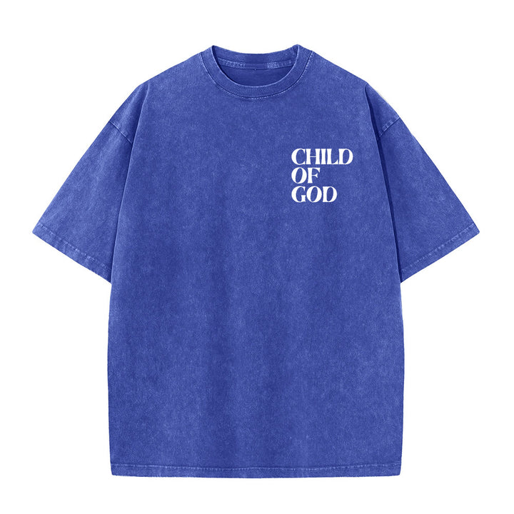 Christianartworkshop Child of God Graphic Unisex Washed T-Shirt - image 9