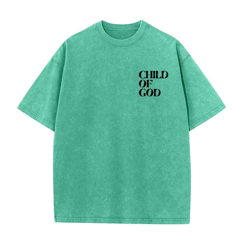 Christianartworkshop Child of God Graphic Unisex Washed T-Shirt - image 13