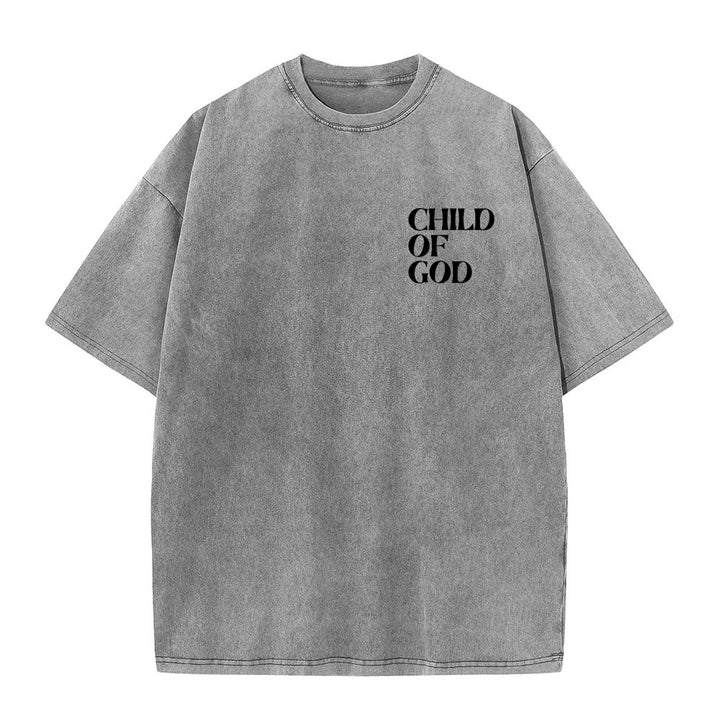 Christianartworkshop Child of God Graphic Unisex Washed T-Shirt - image 5