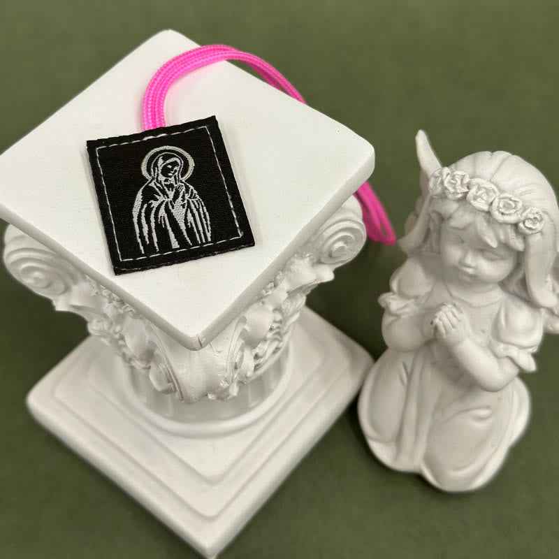 Christianartworkshop Sacred Jesus & Our Lady Scapular: Tender Reminder of Her Care - I - image 9