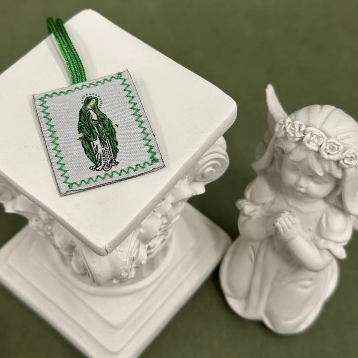 Christianartworkshop Sacred Jesus & Our Lady Scapular: Tender Reminder of Her Care - G - image 7