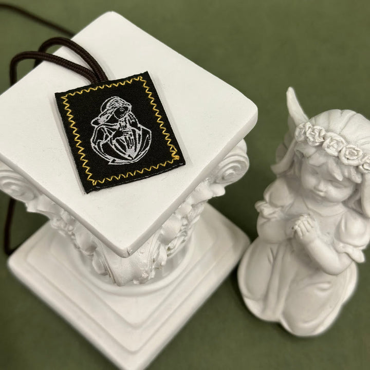 Christianartworkshop Sacred Jesus & Our Lady Scapular: Tender Reminder of Her Care - E - image 5