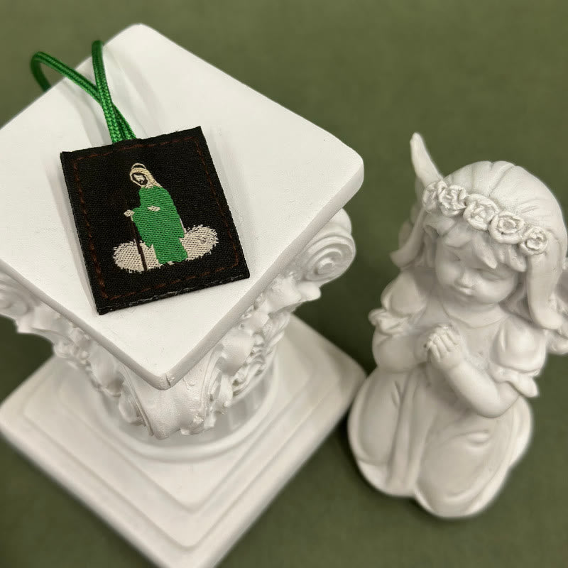 Christianartworkshop Sacred Jesus & Our Lady Scapular: Tender Reminder of Her Care - A - image 1